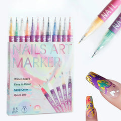 Vibrant Nail Art Markers