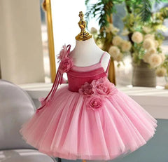 The Fuchsia Bloom: Showstopper Tulle Gown with Floral