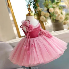 The Fuchsia Bloom: Showstopper Tulle Gown with Floral