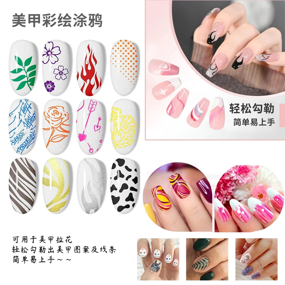 Vibrant Nail Art Markers