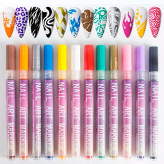 Vibrant Nail Art Markers
